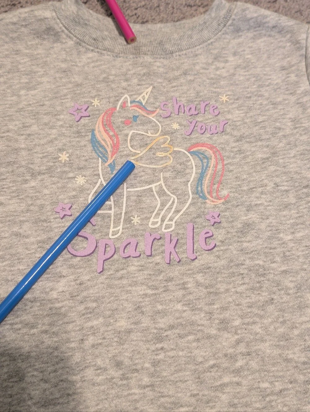 Garanimals Unicorn Sparkle Sweatshirts And Bottoms 18 24 Month FLAWED